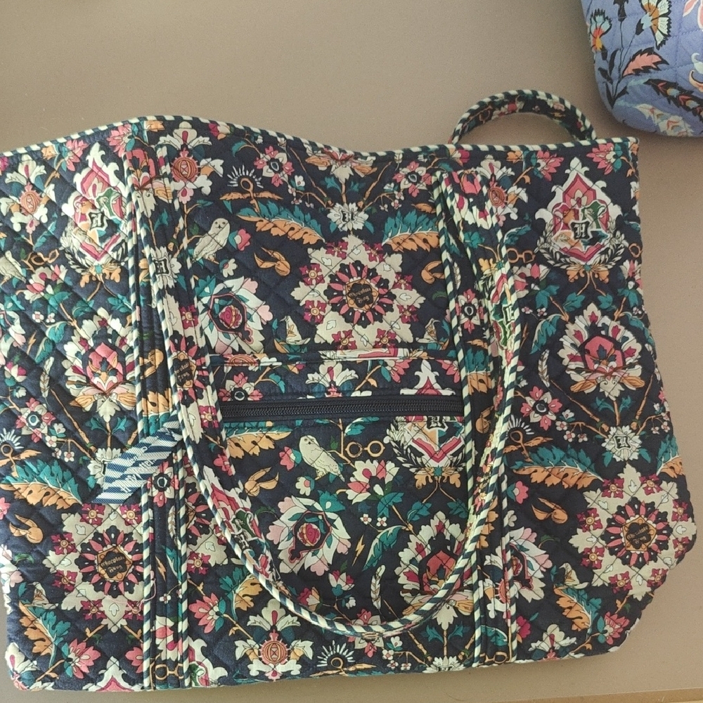Floral Quilted Tote Bag